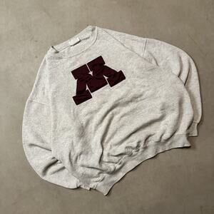Vintage 90s Grey University of Minnesota Gophers Crewneck